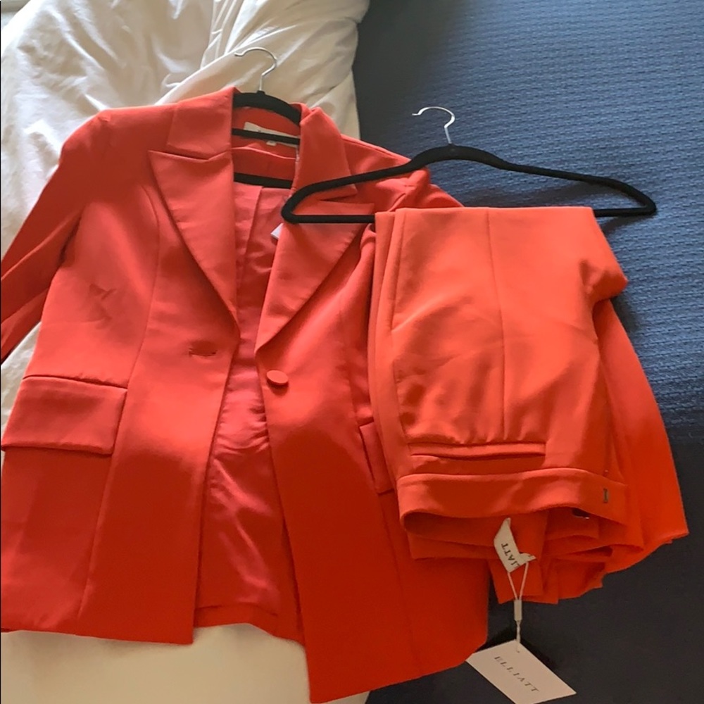 Elliatt Red Blazer and Pants Set